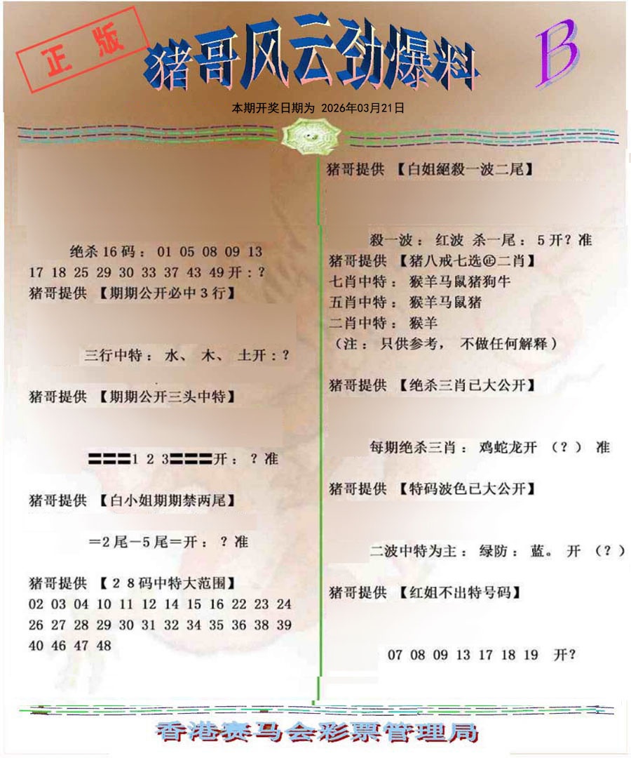 031期猪哥风云劲爆料B[图]